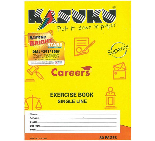 Kasuku A5 80 page Single Exercise Book