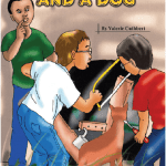 three boys and a dog