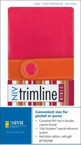 niv trim line bible orange