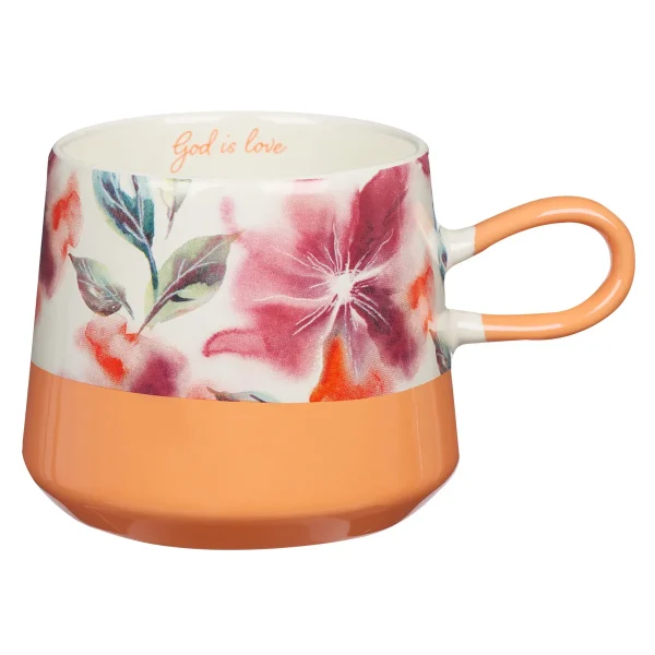 God is Love Floral Mugs