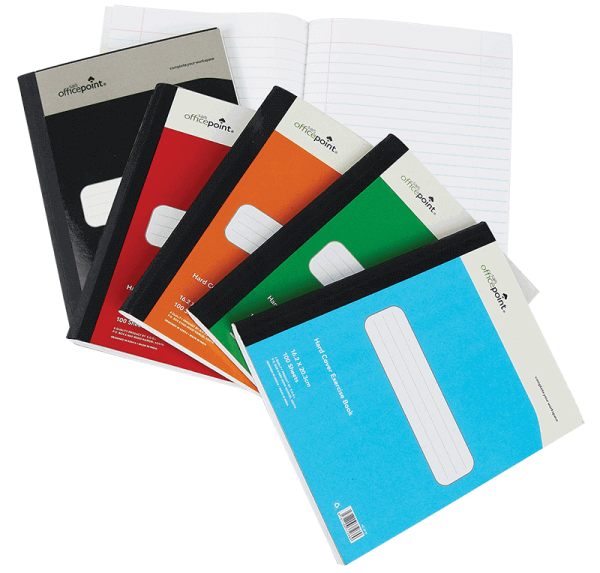 Officepont Hard Cover Notebook A5 Red