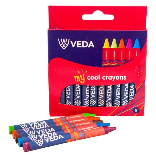 Veda My Cool Crayons 12Pcs