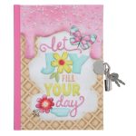 Let Joy Fill Your Day Hardcover Secret Diary with a Lock and Key