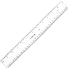 Radius Plastic Ruler Clear
