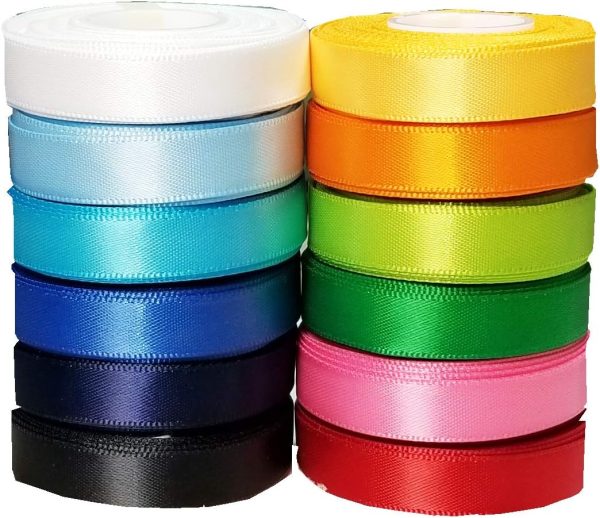 Satin Ribbon for Hair Bows, Floral Designs, Sewing