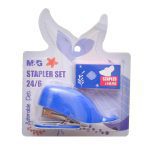 MG ABS916W7 Mini Stapler with 24/6 Staples Box of 640 Pieces Dolphin Shape