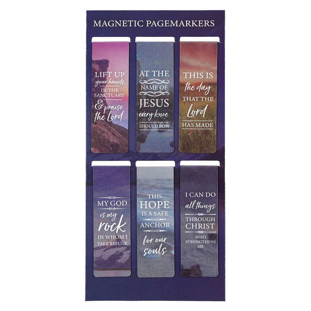 Lift Up Your Hands Magnetic Bookmarks Set Of 6 - Psalm 134 2