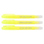 Yellow Erasable Highlighter Three-Piece Set