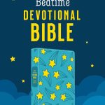 The Kids' Bedtime Devotional Bible: NLV, Aqua Stars, Leather Imitation