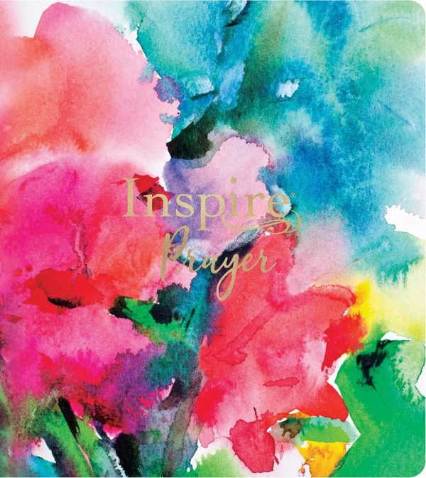 Inspire PRAYER Bible NLT, Filament Enabled (LeatherLike, Joyful Colors with Gold Foil Accents): The Bible for Coloring & Creative Journaling