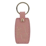 Trust in the Lord Pink Faux Leather Keychain