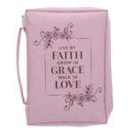 Bible Bag Live by Faith Grow in Grace Walk in Love