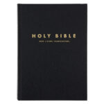 NLT Black Hardcover Bible Large Print