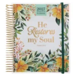 2027 Diary - 18-Month Planner for Women - He Restores My Soul - Wirebound