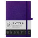 Baxter Undated Planner Purple (Durable Synthetic Fibre Flexcover)