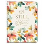 2027 Diary - 18-Month Planner for Women - Be Still and Know - Faux Leather with Zip