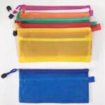 Pencil Pouch Plain Clear A5 assorted Colour